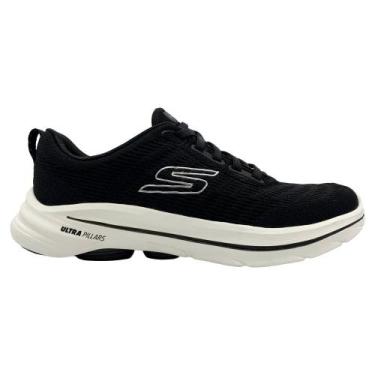 Imagem de Tênis skechers go walk 8 com elástico ref:125920 feminino, Preto, 36