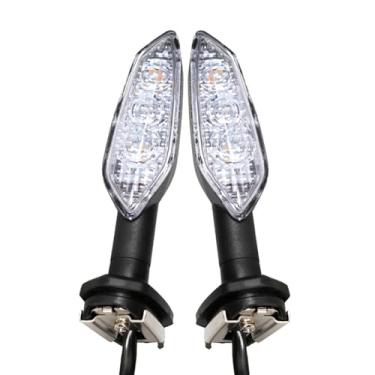 Imagem de GRJQRKHZ Luz de seta de motocicleta para K&awasaki Zx25r Ninja 2020-2023 Luz de seta traseira para motocicleta Lâmpada indicadora de freio traseiro Luzes traseiras acessórios de motocicleta