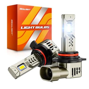 Imagem de SEALIGHT Lâmpadas 9012 HIR2, 34000LM 9X Super Brilhantes 6500K Branco Frio 9012 HIR2 Lâmpadas de Neblina LED com Ventilador, Tamanho Mini Halógeno 1:1, Luzes Off-Road com Plug N Play, Pacote com 2