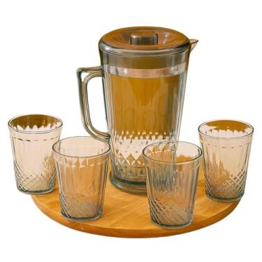 Imagem de Conjunto de Jarra e 4 Copos em Acrílico, Transparente
