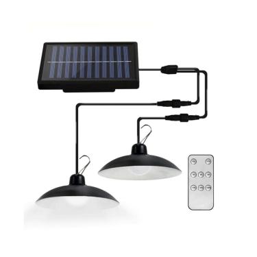 Imagem de Lâmpada de soquete solar dupla de 30 W com 3 m de comprimento de cabo IP44