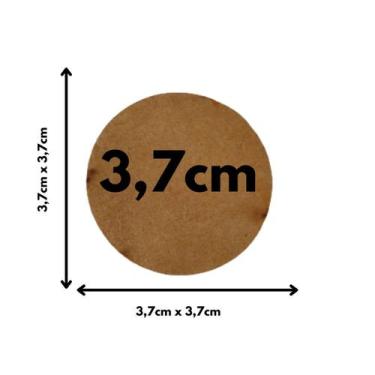 Imagem de 100 bolachas Aplique mdf 3,7 a 4,3cm cru artesanato pintura - 3D Melo,