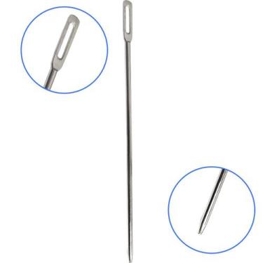 Imagem de Passador Fita Passador Cordão Puxar Elástico Agulha 20cm - Evolvere