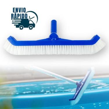 Imagem de Escova Curva Com Cerdas Em Nylon Para Piscina Pronta Entrega - Brustec