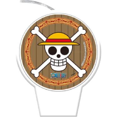 Imagem de Vela Para Bolo de Aniversário Festa Comemoração - One Piece - Festcolo