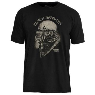 Imagem de Camiseta de Banda Black Sabbath Stamp Unissex  Oficial Heavy Metal  10