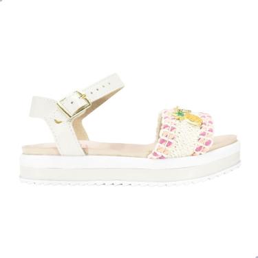Imagem de Sandália Infantil Molekinha 2305.1577 Branco Off/Pink