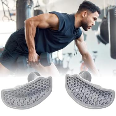 Imagem de Punhos antiderrapantes para treino – Luvas protetoras de mão de borracha ergonômicas para levantamento de peso, flexões, treinamento e exercícios, acessórios de levantamento de peso para homens e