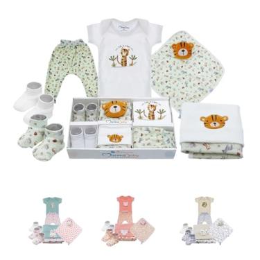 Imagem de Kit 6 Peças Maternidade Presente Enxoval Bebes Roupas Para Recem Nascido (Branco Tiko)