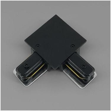 Imagem de Emenda L Conector Em L Para Trilho Eletrificado Embutir Produto Preto
