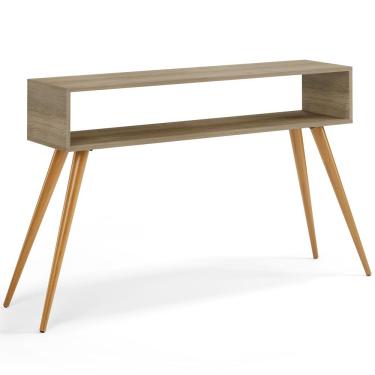 Imagem de Aparador Para Sala de Estar Pés Palito Mônaco L03 Castanho - Lyam Decor