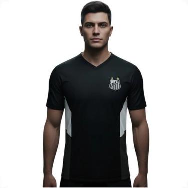 Imagem de Camiseta Masculina Santos Especial Classic Gola V - Surf Center, Preto