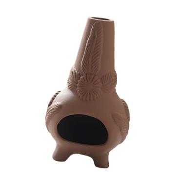 Imagem de Ｂｅｓｇａ Queimador de incenso de cerâmica, suporte multifuncional para presente, fragrância, tigela de fumaça interna, cone, queimador para lareira,