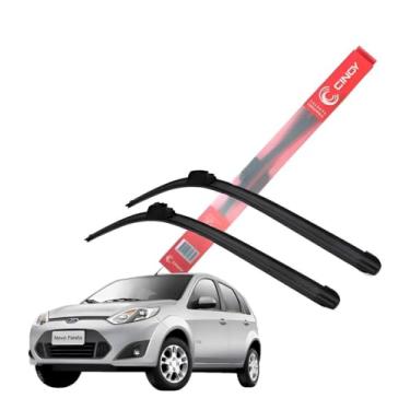 Imagem de Jogo Palheta Limpador De Parabrisa Fiesta Brasileiro Rocamm 2011 2012 2013 2014 Encaixe específico