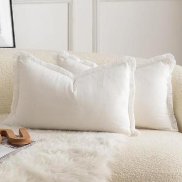 Imagem de Conjunto de 2 capas de almofada de algodão neutro MANDIOO