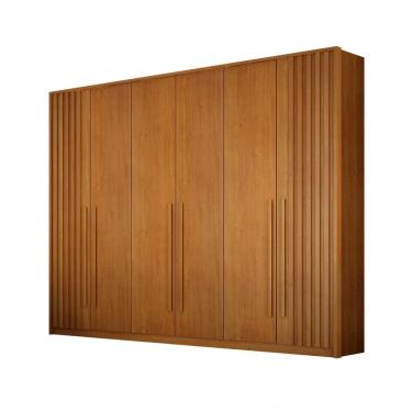 Imagem de Guarda Roupas 6 Portas Anapolis Ripado S/pes Valverde Cinamomo