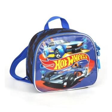 Imagem de Lancheira Escolar Menino Termica Bolsa HotWheels Azul Luxcel