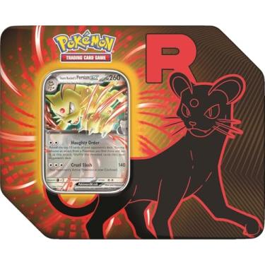 Imagem de Pokemon Trading Card Game Team Rocket Collector Tin with 5 Booster Packs and Promo Card (Persian)