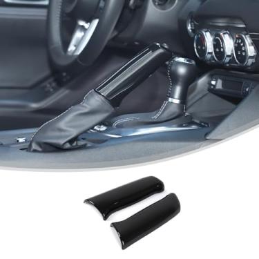 Imagem de Aotumcer Capa de freio de mão para carro compatível com Mazda MX-5/Fiat/Abbas 124 2016-2025 ABS console central acessórios de proteção de acabamento (preto brilhante)