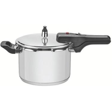Imagem de Panela De Pressão 4,5L Brava Inox Fundo Triplo 20Cm Tramontina, 4,5L, 