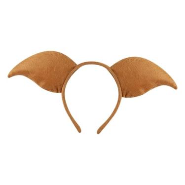 Imagem de UGPLM Fantasia de Porco para Decoração de Festas de Fim de Ano, Carnaval e Baile de Máscaras, Marrom, Orelha de Porco