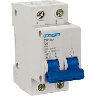 Imagem de Disjuntor Tr3ka 2 P 4 A Curva C Tramontina Tramontina