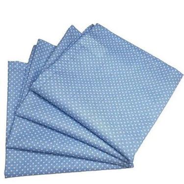 Imagem de Kit 4 Guardanapos De Tecido Algodão Poá Azul 39Cmx39Cm
