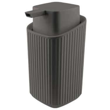 Imagem de PORTA-SABONETE LÍQUIDO 0,4L CINZA ESCURO HIGIENE PESSOAL TAMPA DISPENSER