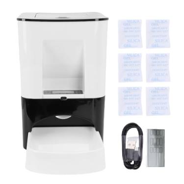 Imagem de HEEPDD Alimentador Automático para Cães 14L, Alimentador Programável para Animais de Estimação Com Temporizador, Controle de Porção para Alimentos Secos, Dispensador de Comida para