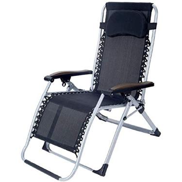 Imagem de Espreguiçadeira de jardim, espreguiçadeira dobrável, poltrona reclinável com gravidade zero, jardim reclinável, ao ar livre, dobrável, portátil, espreguiçadeira, praia, acampamento, espreguiçadeira