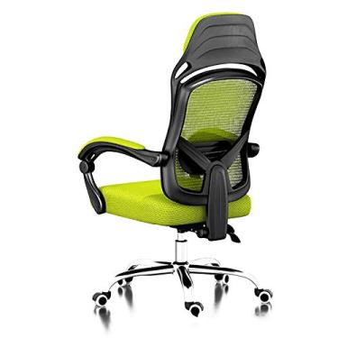 Imagem de Cadeira de escritório, cadeira de jogos, cadeira de computador, altura ajustável, cadeira de escritório de malha, cadeira giratória com função de inclinação, rodas de suporte lombar, cadeira de mesa