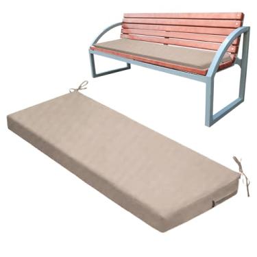 Imagem de Almofada de banco para ambientes externos | Almofada de banco à prova d'água para ambientes externos - Almofada de balanço antiderrapante, almofada de sofá resistente ao desbotamento, substituição de