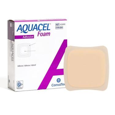 Imagem de Curativo aquacel foam adesivo 12,5 x 12,5 cm caixa (c/10 unds) - conva