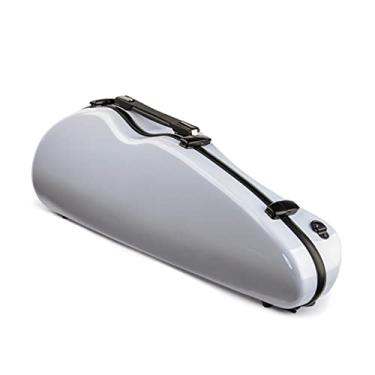 Imagem de Estojo De Violino Cinza Tamanho 4/4 Caixa De Violino De Fibra De Carbono Forte E Durável Tamanho Completo Estojo de Violino