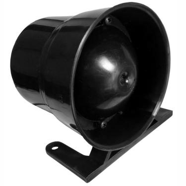 Imagem de Sirene De Ré Piezoelétrica 24v Bitonal 115db Preta