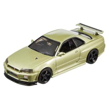 Imagem de Fisher-Price Hot Wheels Real Riders Nissan Skyline Gt-R (Bnr34) V-Spec Ii Nur Com Peças Nismo, Carro Fundido Em Escala 1:43