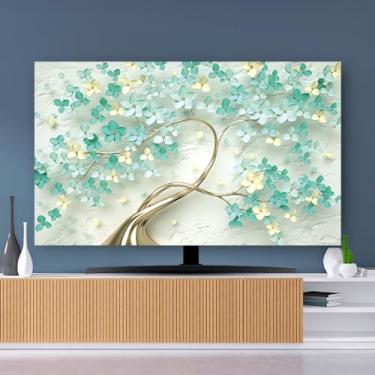 Imagem de Capa de TV 32-80 pol. Protetor de tela de TV para TV LCD LED Capas de poeira arte europeia decoração de sala de estar para pendurar em casa desktop curvo monitor universal - padrão 3||40-43 polegadas