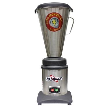 Imagem de Liquidificador Inox 4 Litros, Alta Rotaçao, Copo Monobloco Inox Ta-04mb-n - Skymsen 127v 127v