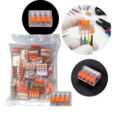 Imagem de Conector de Emenda 4 Vias Transparente 50 Unidades