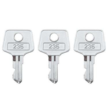 Imagem de (3) Chaves tipo 235/243/435/542 para gaveta de dinheiro APG Vasario, serve para HP, NCR, MICROS, Vivonet Till (235)