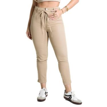 Imagem de Calça Sarja Sawary Cropped - 281686 - AMARELO 40, Amarelo, 40