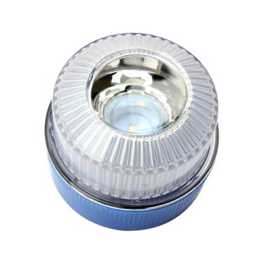 Imagem de menolana Sinalizador estroboscópico LED genérico, luz intermitente de 16V, para emergências em caminhões, tratores, e veículos de construção, Branco Azul