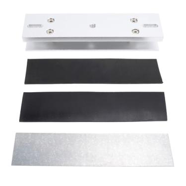 Imagem de Aramox Liga de Alumínio Com Suporte Em Forma de U Com Trava Magnética de 280 Kg, Adequado para Porta de Vidro Sem Moldura, Acessório Prático para de Controle de Acesso Com Alta