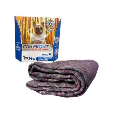 Imagem de Kit Coleira Antipulga Anticarrapato 19g + Cobertor Cão Conforto Proteção Bem Estar Pet (Coleira P - 19g)