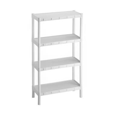 Imagem de Estante organizadora flexa 4 prateleiras Branca - show do plastico