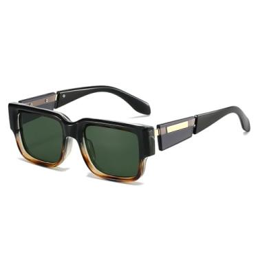 Imagem de Óculos de Sol UV400 - Cor Jelly Punk Azul para Homens e Mulheres, Esportes ao Ar Livre, Corrida, Ciclismo, Estampa Leopardo Preto