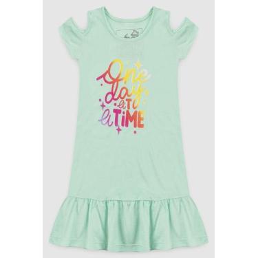 Imagem de Vestido Infantil One Day At A Time - Big Fun (Leandra), 10, Verde agua