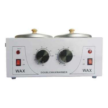 Imagem de harayaa Aquecedor de cera elétrico para homens e mulheres, com dois recipientes de 1000ml e temperatura ajustável, ideal para tratamentos faciais, corporais