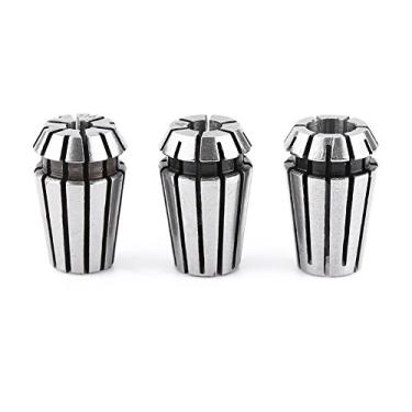 Imagem de Pissente ER11 Mandril, Jogo de 3 Mandris CNC 4mm 1/8 Polegada 6mm para Ferramenta de Torno e Fresadora, Com Alta Precisão Menos de 0,008mm de Tolerância de Excentricidade