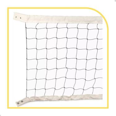 Imagem de Rede De Volei 9,5Mts 2 Lonas Fio 2Mm Seda Sports Mania